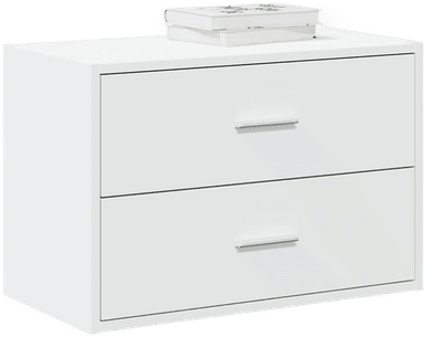 Vidaxl Skap med 2 skuffer hvit