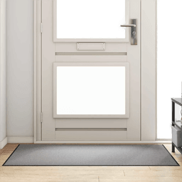 vidaXL Dørmatte Grå og svart 90 x 150 cm