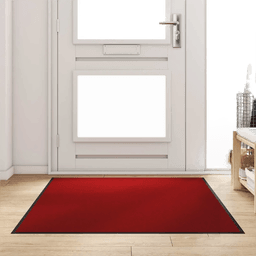 vidaXL Dørmatte Rød og svart 120 x 180 cm