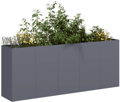 Vidaxl Plantekasse antrasitt 200x40x80 cm