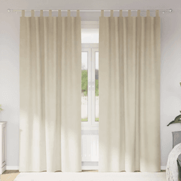 Vidaxl Blendingsgardiner Krem 140 x 225 cm