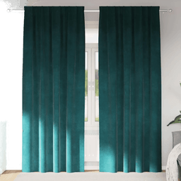 Vidaxl Blendingsgardiner Mørkegrønn 140 x 245 cm