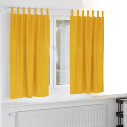 Vidaxl Blendingsgardiner Sennepsgul 140 x 175 cm