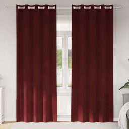 Vidaxl Blendingsgardiner Vinrød 140 x 245 cm