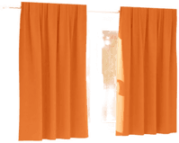 Vidaxl Mørkleggende Gardiner Lys Oransje 140 x 140 cm