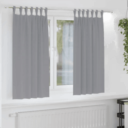 Vidaxl Mørkleggende Gardiner Lysegrå 175 x 140 cm