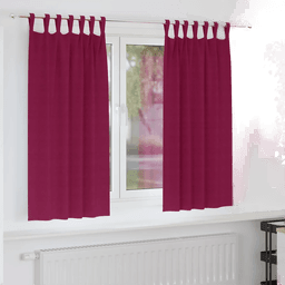 Vidaxl Mørkleggende Gardiner Vinrød 175 x 140 cm