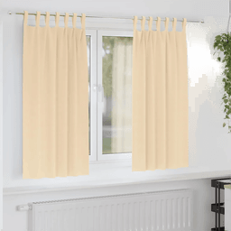 Vidaxl Mørkleggende Gardiner Krem 175 x 140 cm