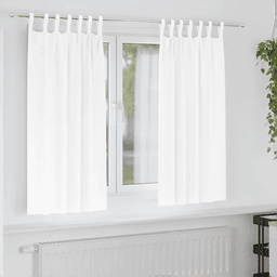 vidaXL Mørkleggende Gardiner Ren Hvit 175 x 140 cm