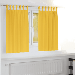 Vidaxl Mørkleggende Gardiner Sennepsgul 140 x 140 cm