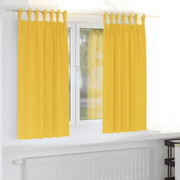 Vidaxl Mørkleggende Gardiner Sennepsgul 175 x 140 cm