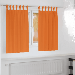 Vidaxl Mørkleggende Gardiner Lys Oransje 140 x 140 cm