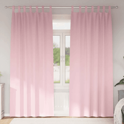 Vidaxl Mørkleggende Gardiner Babyrosa 225 x 140 cm