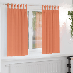 vidaXL Mørkleggende Gardiner Terrakotta 175 x 140 cm