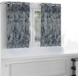 Vidaxl Fløyel Gardiner 140 x 140 cm Sølvgrå