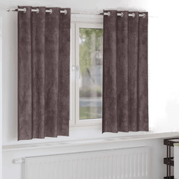 Vidaxl Fløyel Gardiner Brun 175 x 140 cm