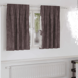 vidaXL Fløyel Gardiner 140 x 140 cm Brun