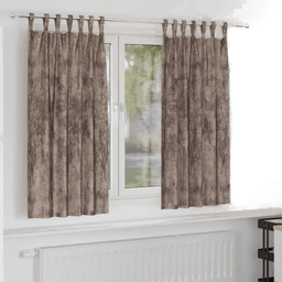 Vidaxl Fløyel Gardiner 2 pcs Cappuccino 175 x 140 cm