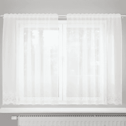 Vidaxl Blondegardin Blomster Hvit 140 x 150 cm