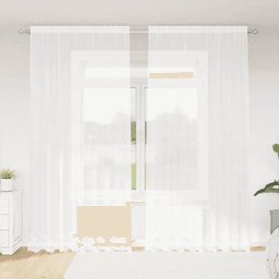 Vidaxl Blondegardin Blomster Hvit 260x200cm