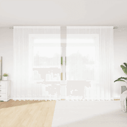 Vidaxl Blondegardin Blomster Hvit 260 x 300 cm