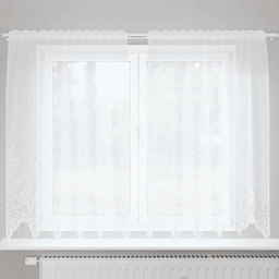 Vidaxl Blondegardin Blomster Hvit 140 x 150 cm