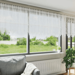 Vidaxl Blondegardin Blomster Hvit 80 x 600 cm