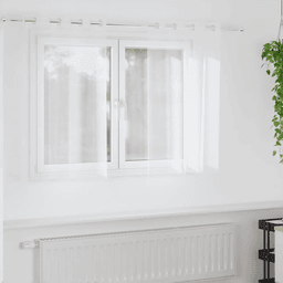 Vidaxl Voile Gardin 140 x 140 cm Hvit