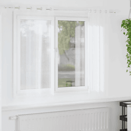 Vidaxl Voile Gardin Hvit 175 x 140 cm