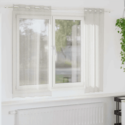 vidaXL Voile Gardin Krem 175 x 140 cm