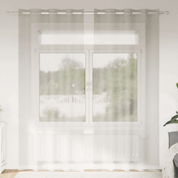 Vidaxl Voile Gardin 245 x 140 cm Krem