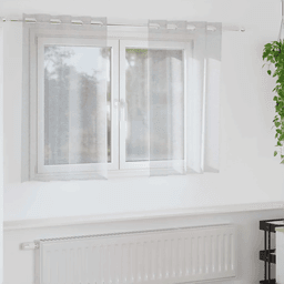 Vidaxl Voile Gardin 140 x 140 cm Lysegrå