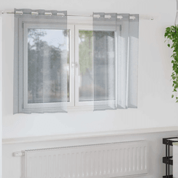 Vidaxl Voile Gardin Mørkegrå 140 x 140 cm