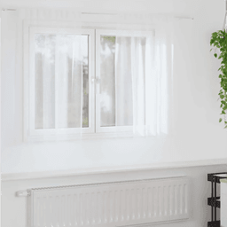 Vidaxl Voile Gardin 140 x 140 cm Hvit