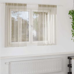 Vidaxl Voile Gardin 140 x 140 cm Sand