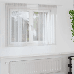 Vidaxl Voile Gardin 140 x 140 cm Lysegrå