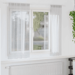 Vidaxl Voile Gardin Lysegrå 175 x 140 cm