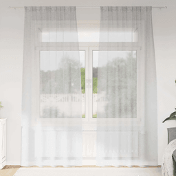 Vidaxl Voile Gardin 245 x 140 cm Lysegrå