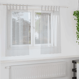 vidaXL Voile Gardin 140 x 140 cm Lysegrå