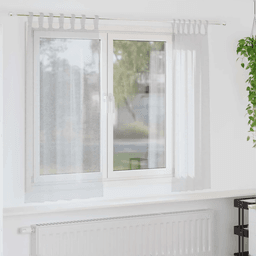 Vidaxl Voile Gardin 175 x 140 cm Lysegrå