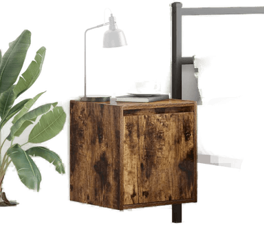 Vidaxl Veggmonterte nattbord 2 stk 38x34x40 cm