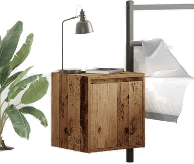 Vidaxl Veggmonterte nattbord 2 stk