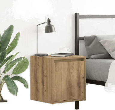 Vidaxl Veggmonterte nattbord 2 stk artisan eik