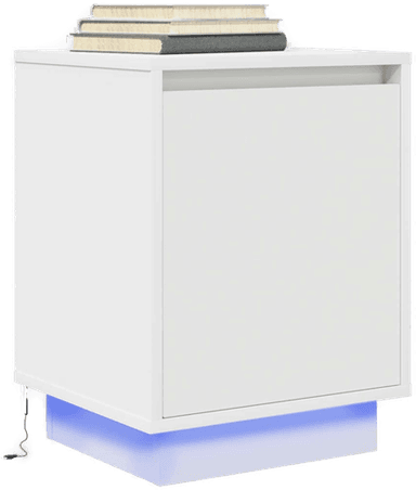 Vidaxl Nattskap med LED-lys 38x34x50 cm