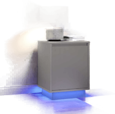 Vidaxl Nattskap med LED-lys 2 stk