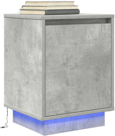 Vidaxl Nattbord med LED 38x34x50 cm