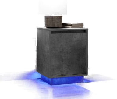 Vidaxl Nattbord med LED 38x34x50 cm