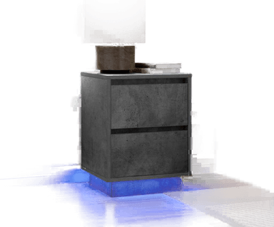 Vidaxl Nattbord med LED 38x34x50 cm