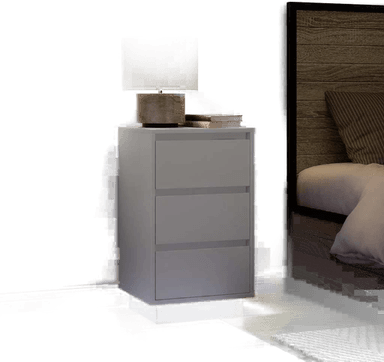 Vidaxl Nattbord med LED-lys 38x34x65 cm