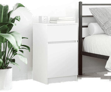 Vidaxl Nattbord 2 stk hvit 39x35x65 cm